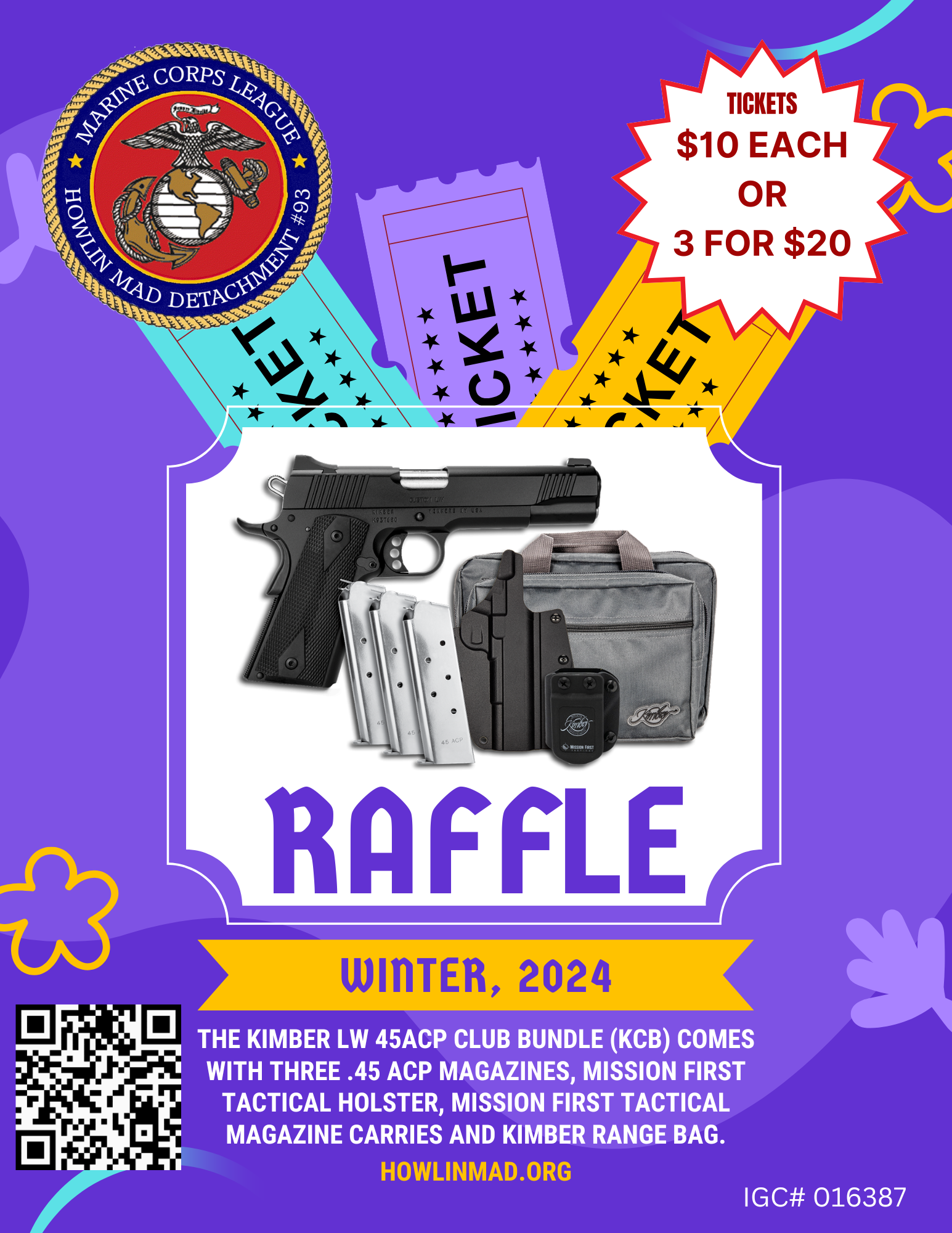 Mad 3 Raffle Raffles – MCL – Howlin' Mad Detachment #93